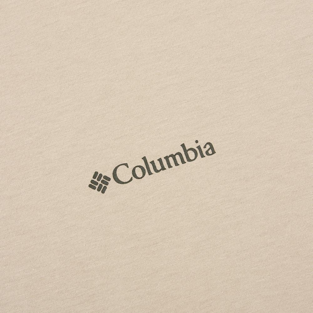 COLUMBIA Унисекс Белая футболка с коротким рукавом и графическим принтом CSC Outdoor