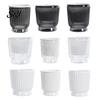 Breathable Plant Pot Self Watering Plastic Flower with Water Reservoir Easy Care Indoor Planter Wick Ropes Modern for Home Office Desktop Low