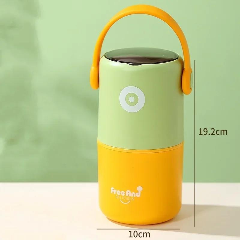 Портативный двухслойный ланч-бокс для детей, изолированный контейнер для бенто из нержавеющей стали 304 с ручкой, контейнеры для еды для офисных работников