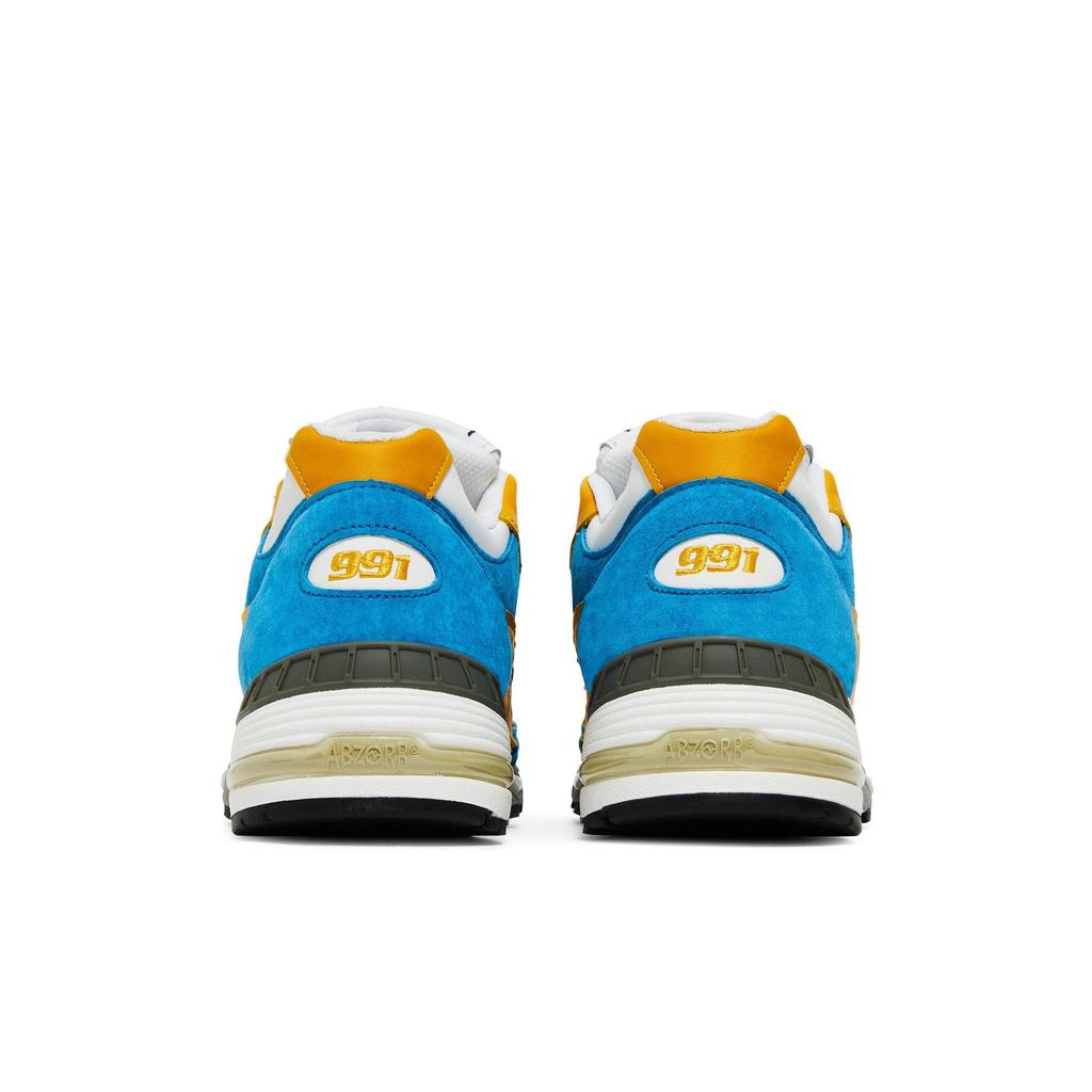 New Balance 991 Made in England 'Blue Yellow' (Unisex) Yellow / Blue / White / Grey Running Shoes M991EF