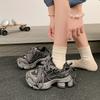 Серые кроссовки «папины» женские 2025 новые осенне-зимние популярные на платформе спортивные женские туфли с небольшой высотой подъема повседневные туфли