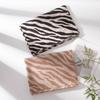 Versatile Autumn and Winter Thickened Zebra Pattern Imitation Cashmere Scarf for Women Cold Proof Warm Neck Scarf Striped Shawl