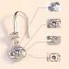 Women Rhinestone Cubic Zirconia Tassel Four-leaf Clover Hook Earrings Jewelry