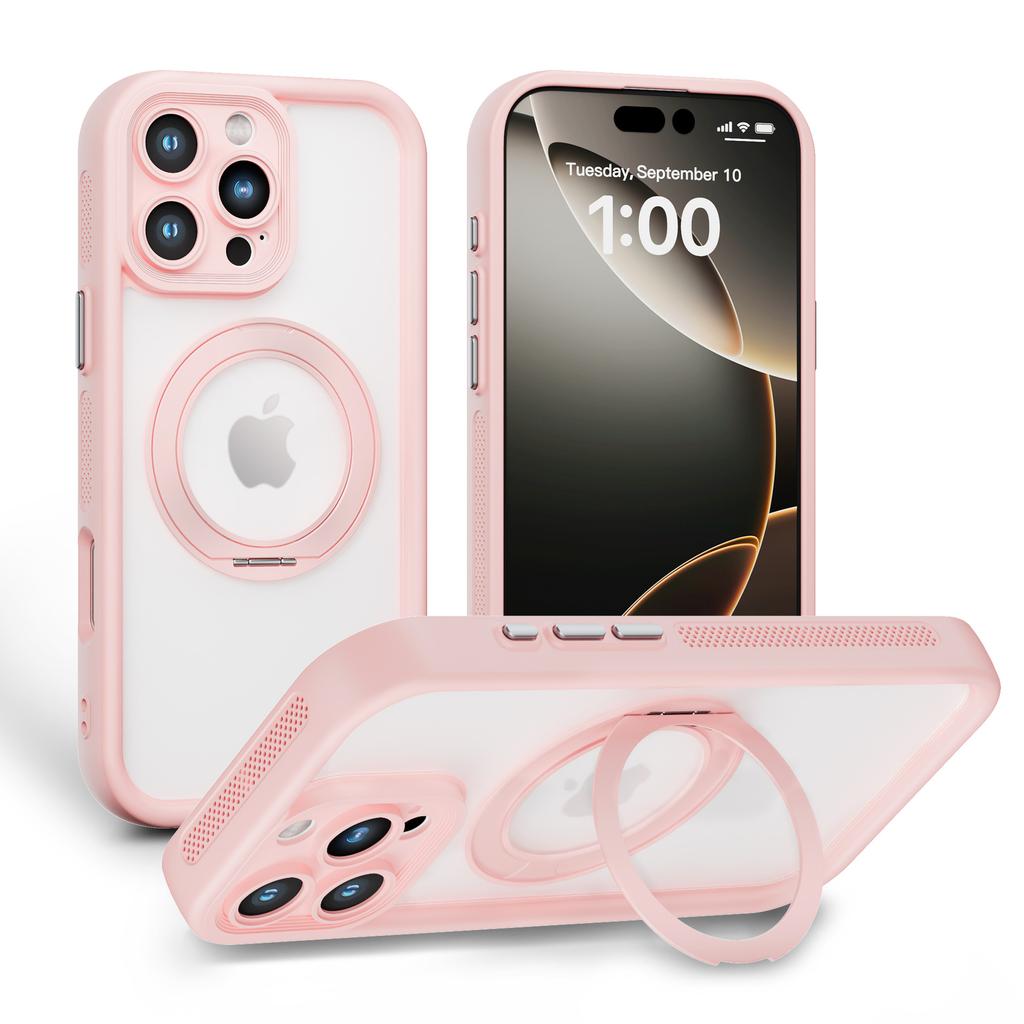 Для IPhone 16 Чехол для телефона 2-в-1 с магнитным кронштейном 360 градусов для Apple 15 Аппаратный вращающийся кронштейн ПК Чехол-подставка