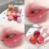 Mirror Lip Glaze Highly Saturated Small Round Pot Design Lip Glaze Lip Color, Fine Texture  And Natural Color