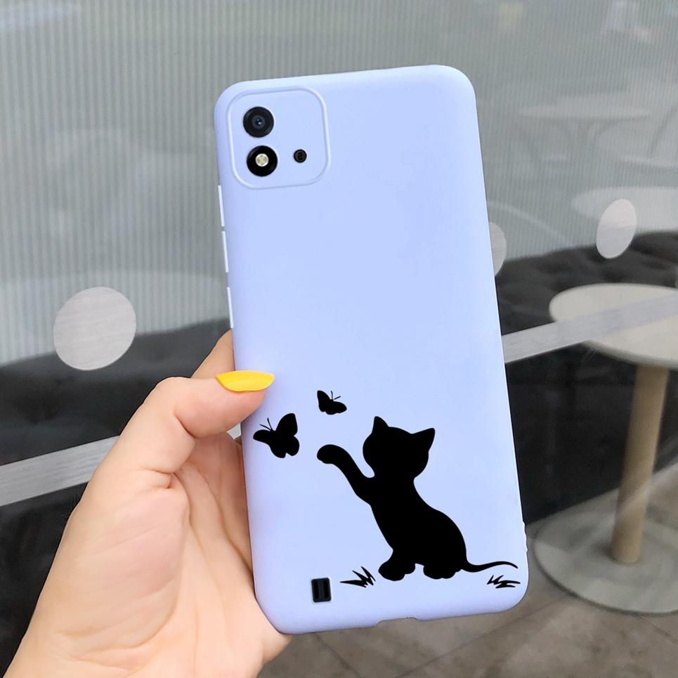 Канди Чехол для телефона Для Realme C11 2021 Чехол 6.52" Мультяшный Детский Девочка Задняя крышка Оболочка Для Oppo Realme C11 C 11 RMX3231 Силиконовый