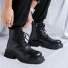 Суперпопулярные ботинки Мартин на толстой подошве от интернет-знаменитости, мужские, осень-зима 2024, в британском стиле, ретро, для выхода в свет, полусапоги 2919-J
