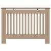 Brown MDF Radiator Cover - VidaXL - 112x19x81 Cm - Slat Design