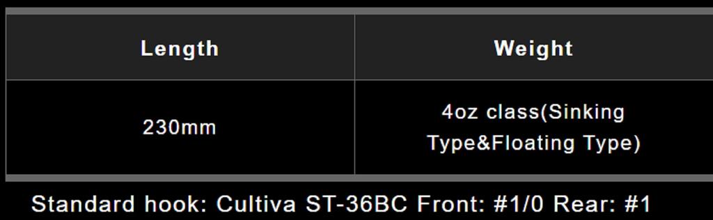 Gan Craft Jointed Claw 230 Magnum Sinking Jointed Lure INT-03 (0179)