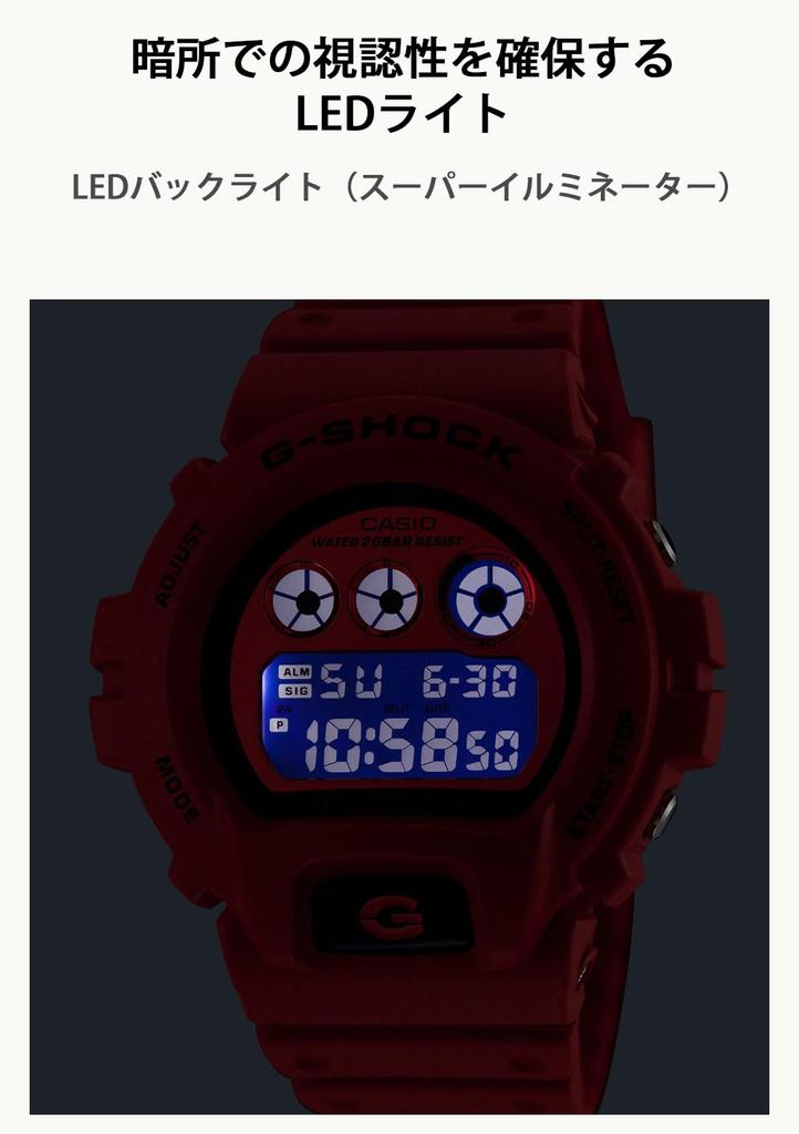 Часы Экологически чистые материалы Использованы Красный [Casio] G-Shock DW-6900RRB-4JF Мужские