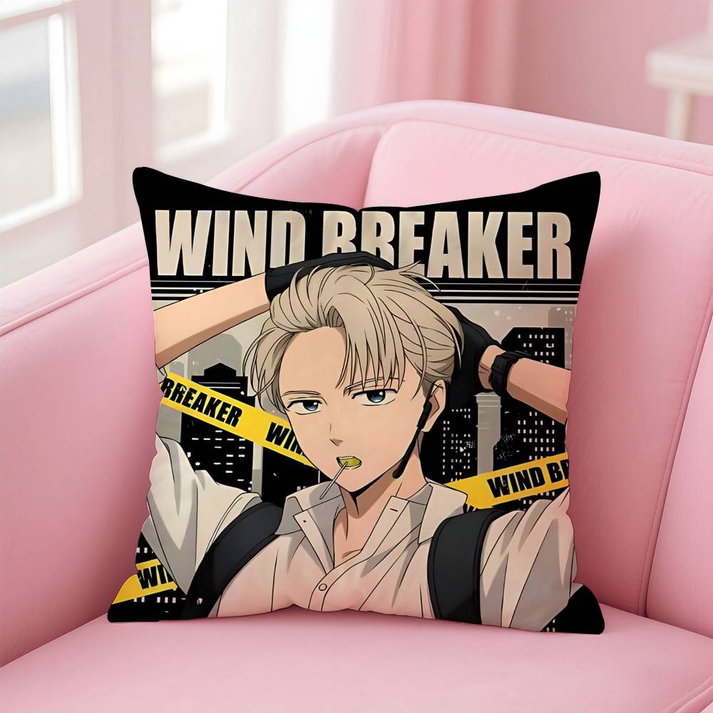 Anime W-WIND BREAKER Pillow Case Pattern Printing Pillowcase Living Room Sofa Cushion Cover Bedroom Room Decor