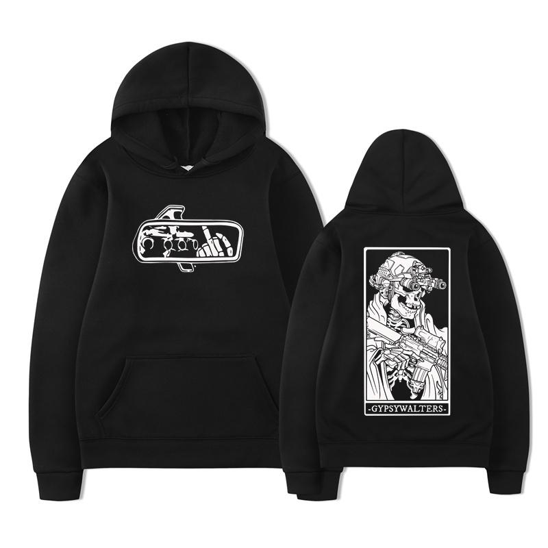 Худи Forward Observations Group GYPSYWALTERS Мужские винтажные толстовки с капюшоном с графикой скелета Оверсайз худи уличная одежда