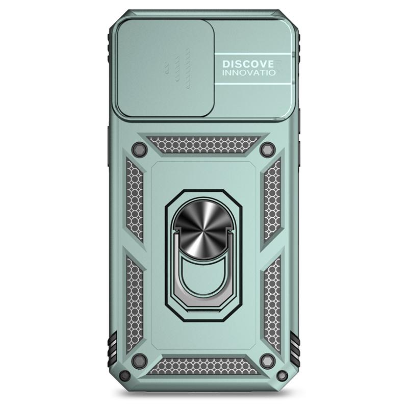 Слайдерный Чехол-Кейс Сдвижная Крышка Для iPhone 15 Pro Max Чехол iPhone 15 Покрытие Броня Ударопрочный Металлический Держатель-Кольцо Защита Камеры