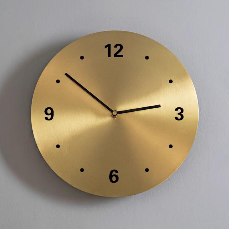 Nordic Aesthetic Metal Wall Clocks Minimalism Clock Watch for Living Room Clock Unique Modern Mechanism Silent Creative Decoration for Bedroom