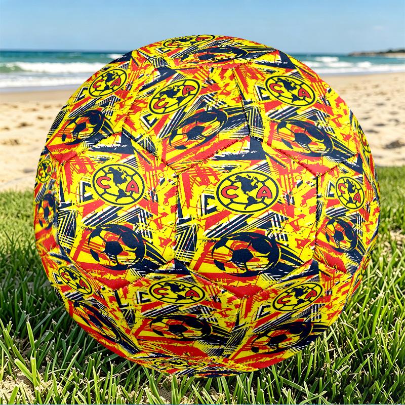 Club America Print Size 5 Soccer Ball, PU Wear Resistant Football for Match Training and Daily Practice, Birthday Gift for Soccer Fans