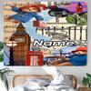 Personalized Paddington Bear Background Tapestry,Custom Name Birthday Party,Multifunctional Wall Decoration for Home Decor,Various Occasions