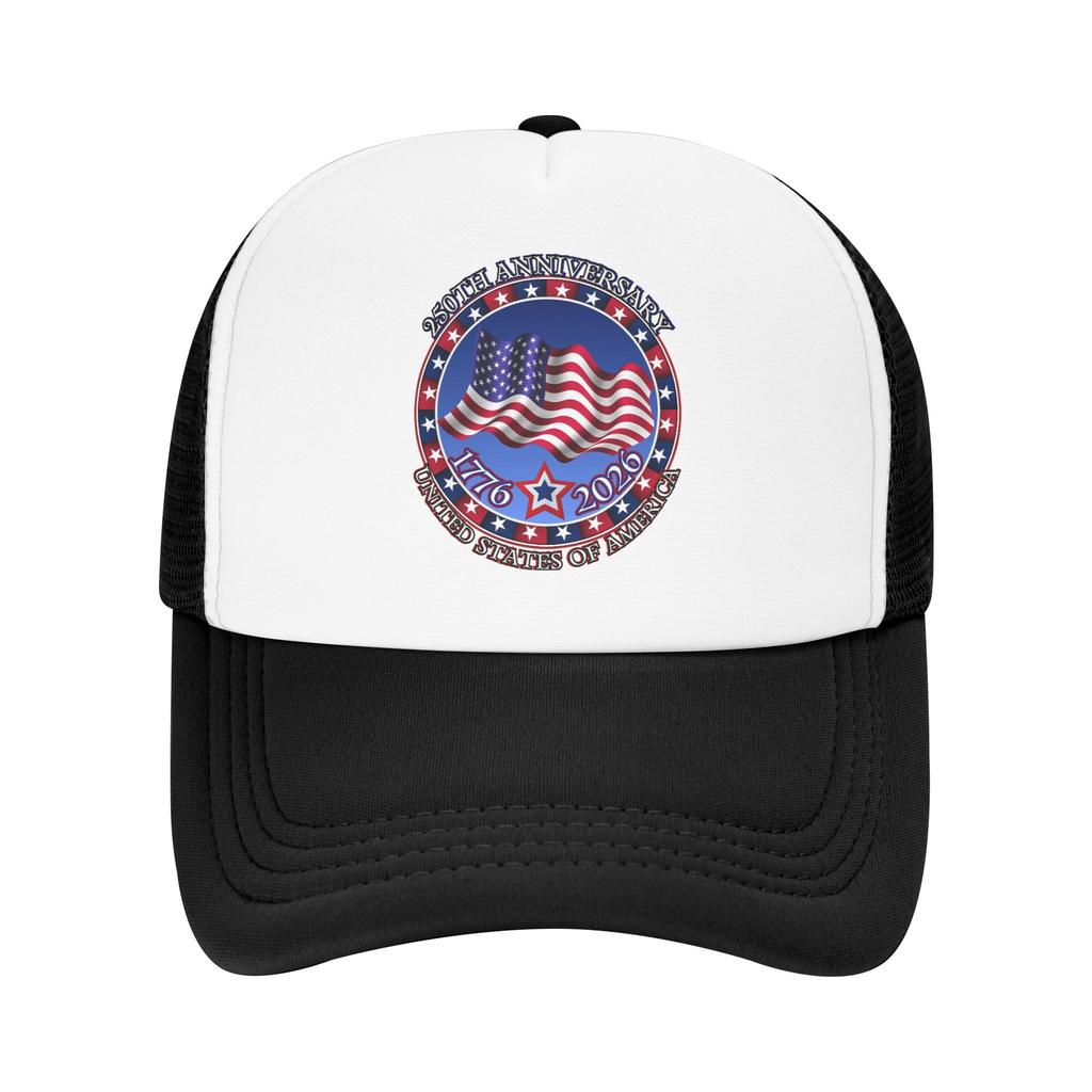 Casual America Year Anniversary Golf Cap Unisex Women Trucker Hat Formal Golf Adjustable Fit Sun Caps