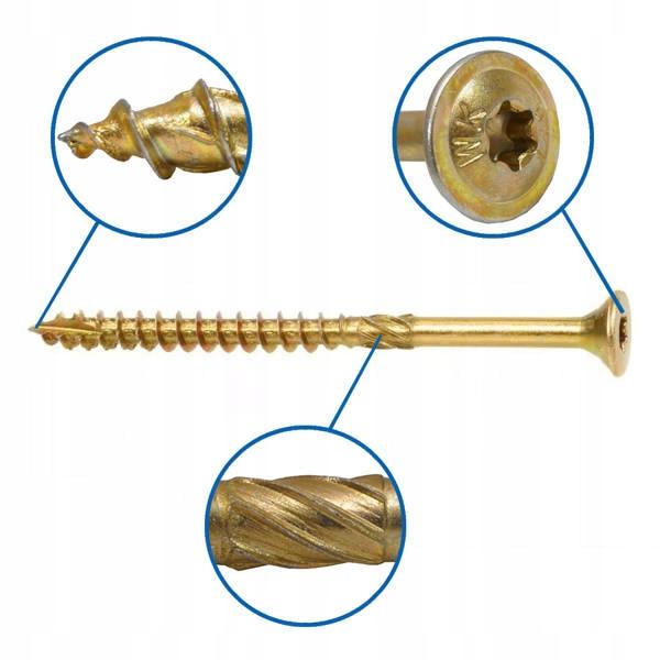Klimas Wkręt-Met Wood Screws 4 X 60 100 Pcs