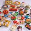 Cartoon Breakfast Food Character 3D Refrigerator Magnets for Home Decor