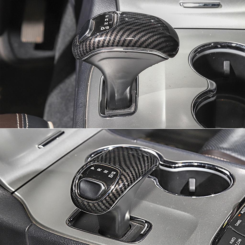 Автомобильная ручка переключения передач, рычаг переключения передач, декоративная накладка для Jeep Grand Cherokee 2014 2015, аксессуары для интерьера ABS Carbon