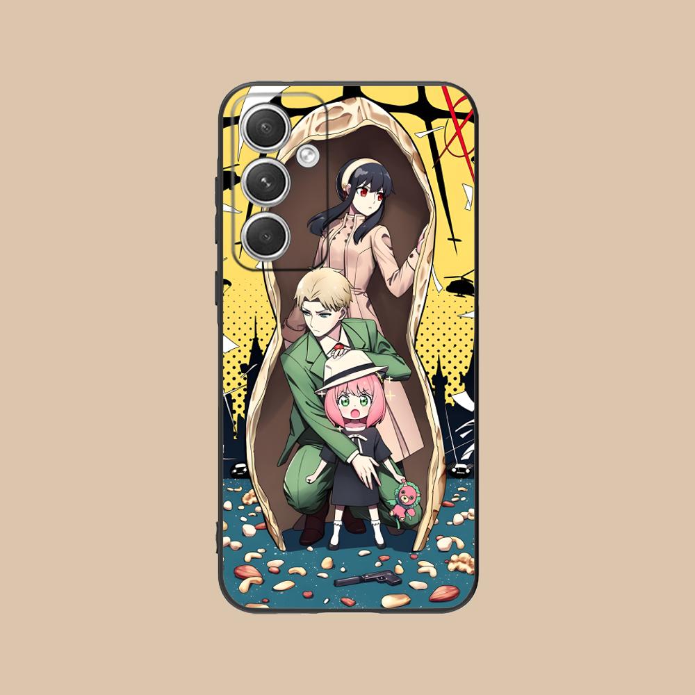 Anime Spy Family Mobile Phone Case for Samsung Galaxy S26 S25 S24 S23 S22 S21 S20 Note20 Plus FE Ultra Colorful Cover Pretty
