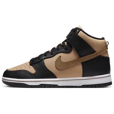 Dunk High LXX Черные льняные женские кроссовки Brown Vachetta-Tan White DX0346-001