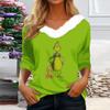 Long Sleeve Shirts For Women Cute Tops Christmas Prints Tees Blouses Casual Plus Size Basic Tops Pullover