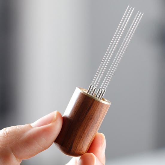 Равномерное распределение Портативный прочный антидеформируемый эспрессо-трамбовщик Распределитель кофейного порошка Игольчатый распределитель порошка