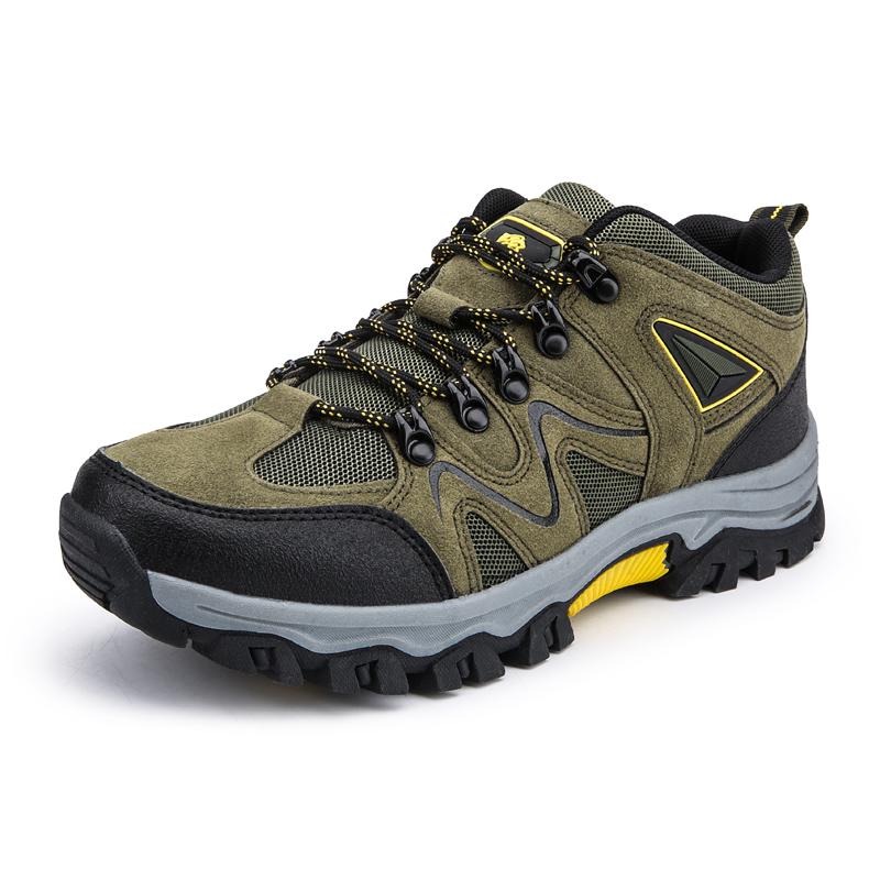 New Mens Hiking Shoes Breathable Lace Up Trekking Male  Light Cushioning Outdoor Climbing Tourism Sneakers for Men Trekking Shoe