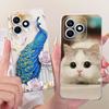 Чехол для Honor X8d 4G Милый Кот Роскошные Цветы Рисованный Чехол Мягкий Тонкий Чехол для Телефона Для Honor X8d X 8d HonorX8d 4G Задняя Крышка Coque
