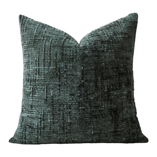 Chenille Throw Pillow Cover Boho Cushion Cover with Hidden Zipper Textured