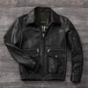 Китайский размер винтажная натуральная кожаная куртка мужская настоящая воловья кожа летный костюм ВВС A2 куртка пилота бомбер куртка