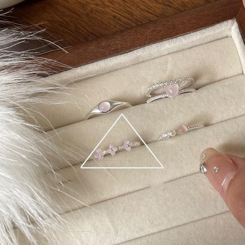 Серебряное уникальное кольцо S925 для женщин, летняя коллекция, модный геометрический дизайн, легкая роскошь