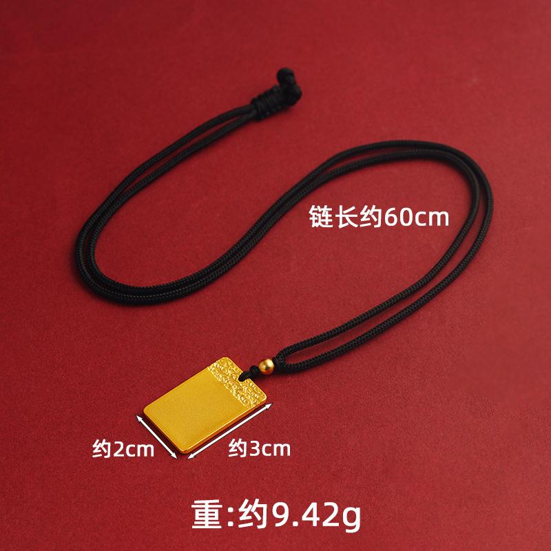 Gold-plated Kirin pendant, durable and non-fading, made of copper alloy, auspicious animal necklace for men and women, couple's style, imitation