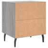 vidaXL Nachttisch Grau Sonoma 40x35x47,5 cm Holzwerkstoff