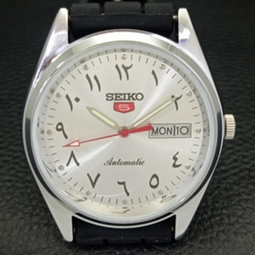 ВОССТАНОВЛЕННЫЕ ВИНТАЖНЫЕ SEIKO 5 АВТОМАТИЧЕСКИЕ 6309A ЯПОНИЯ МУЖСКИЕ АРАБСКИЕ ЧАСЫ a318860-9