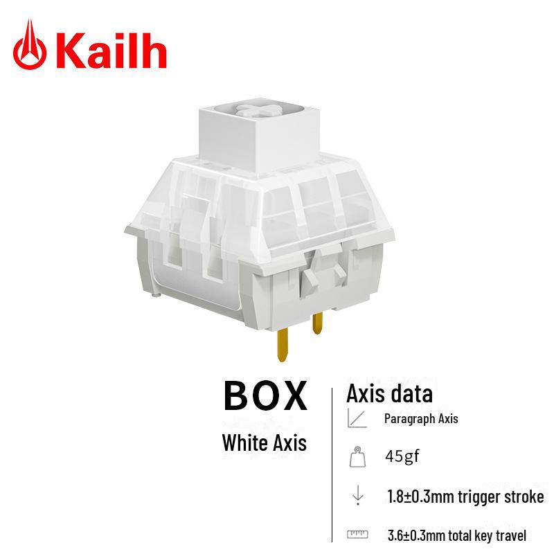 TTC Ice Quiet V2 Kaihua BOX Белая осевая механическая клавиатура с подсветкой