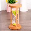Stable Connection Round Hourglass Timers No Deformation Timer Wooden Hourglass  Children Toy