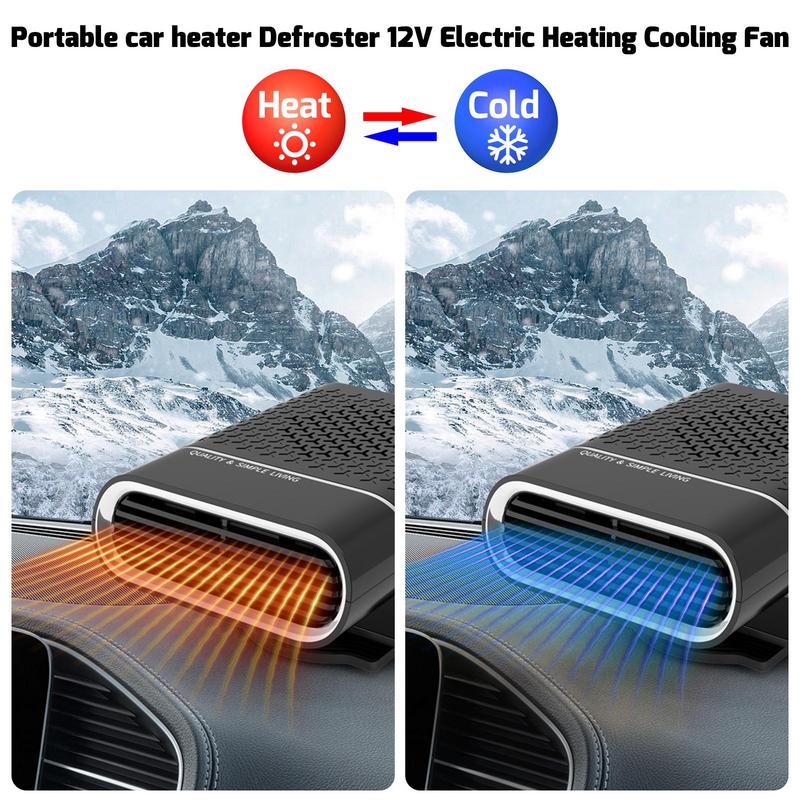 Portable 12v/24v Car Defroster Auto Heater Cooler Fan for Windshield Wind Defrosting Demister Snow Remover Supplies For Vehicle