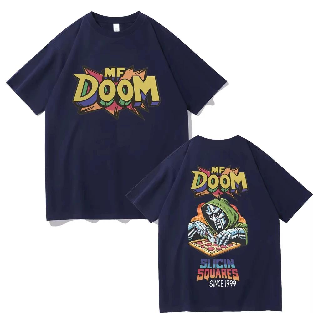 Графическая футболка с изображением рэпера Mf Doom Slicin Squares с 1999 года, мужская, хип-хоп, хлопок, винтажная, с коротким рукавом, оверсайз, стритвир