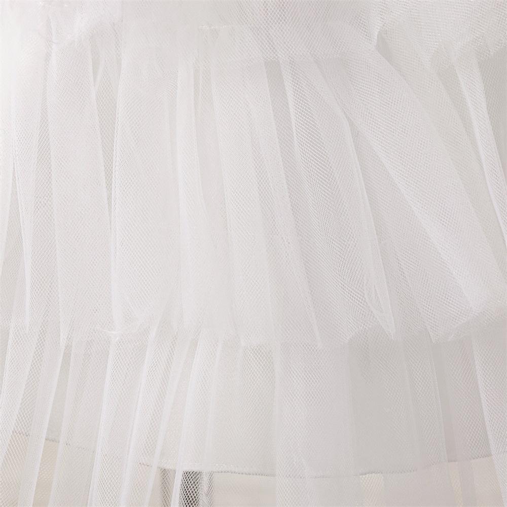 Toddler White Wedding Baptism Baby Girl Dress Tulle Bow 1st Birthday Party Evening Princess Dresses for Girl Bridemaid Prom Gown
