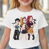 2026 Лето Горячая Детская Одежда Девочка Мальчик KPop Охотники на Демонов Кино Принт Футболки Принт Детская Футболка Топы
