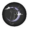 Spare Tire Cover 1pc Moonlight Black Cat 2D Flat Car Tire Cover, Birthday Gift, Suitable For Truck, Trailer And SUV Tire Protect