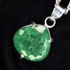 Красивый Натуральный Изумруд 41 Карат Серебро 925 пробы СЕРТИФИЦИРОВАННЫЙ Подвеска с Грушевидными Драгоценными Камнями MY.PD-174-NS