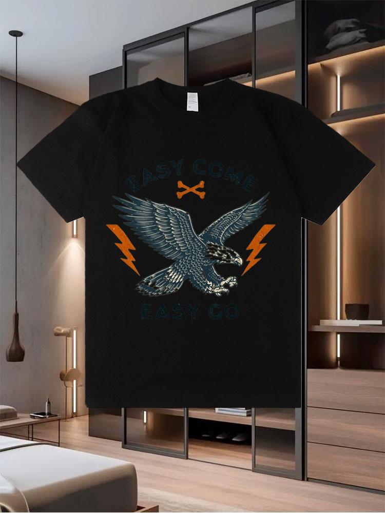 2025 Summer Best - Selling New Men's Pure - Cotton T - Shirts with a Cool and Rebellious Look Trendy Short - Sleeve Tops