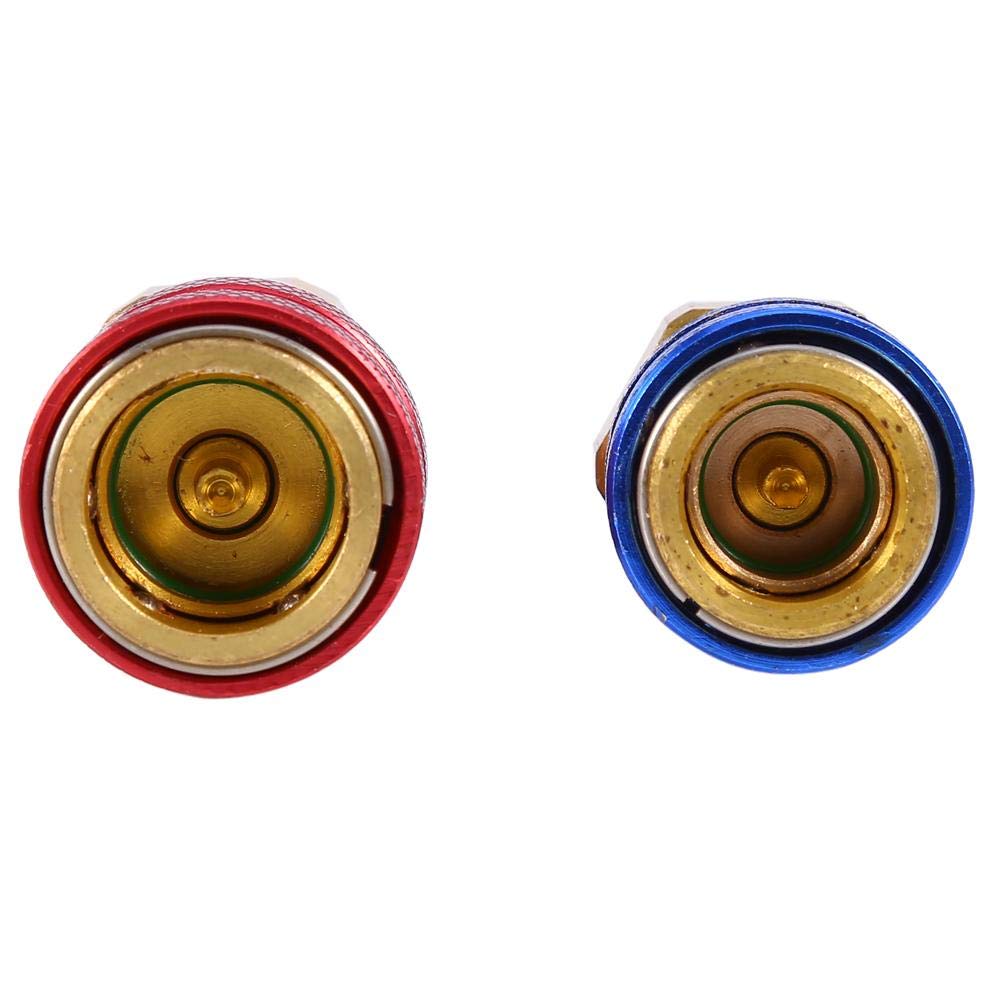 Быстроразъемный соединитель для автомобиля, R134a цельнолатунный металлический латунный адаптер сторона низкого и высокого давления