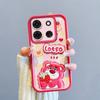 KEYSION Shockproof Case for TECNO Spark Go 2023 with Lanyard Silicone Cute 3D Cartoon Doll Phone Cover for TECNO Pop 7 Pro