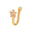 Crown Clip On Fake Piercing For Women Body Jewelry Girl Star Copper Cuff Nose Ring Ear Clip Nose Heart Earring Gift  Unique