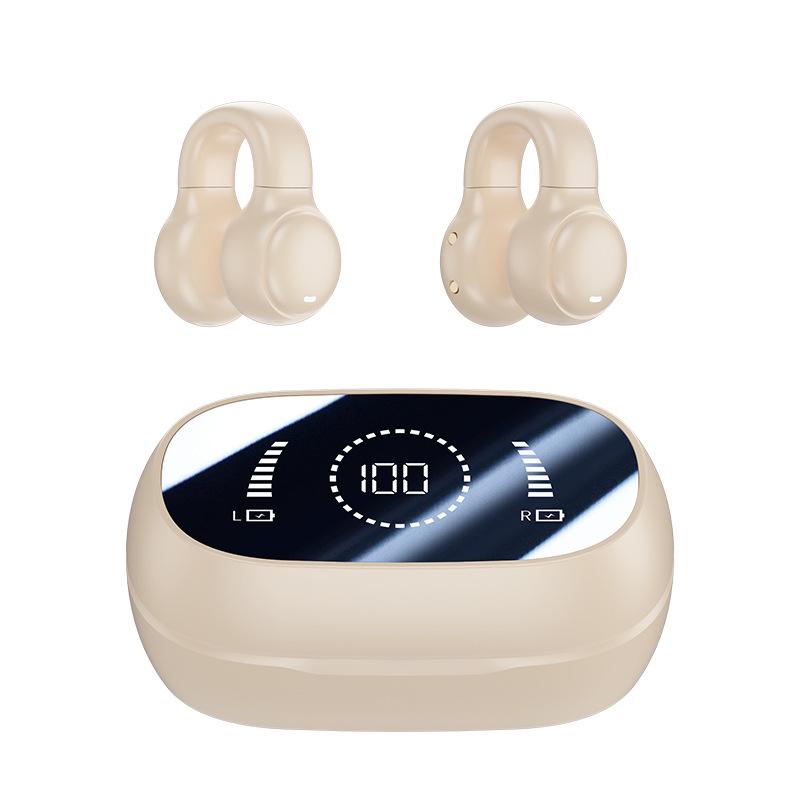 BH18 Низкое энергопотребление ИИ Двойной зажим для уха Bluetooth 5.3 Наушники с цифровым дисплеем