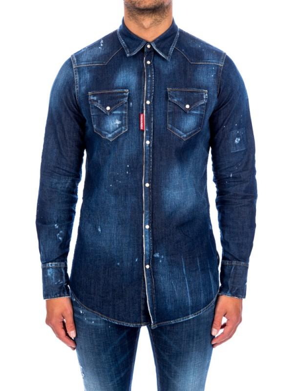 DSQUARED2 unique men's shirt made IN Italy-40%%% - Size: IT52